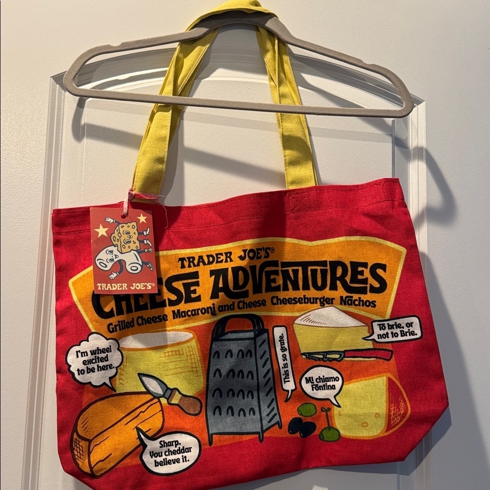 NWT! Trader Joe's Cheese Experience Tote - Picture 2 of 6